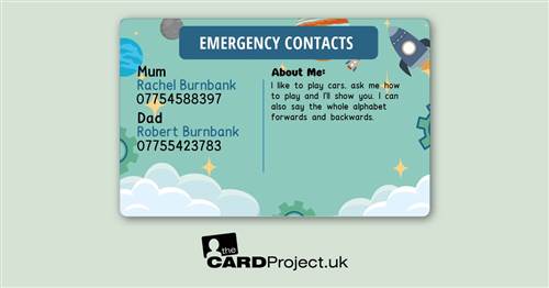 My ADHD Card for Kids (REAR)